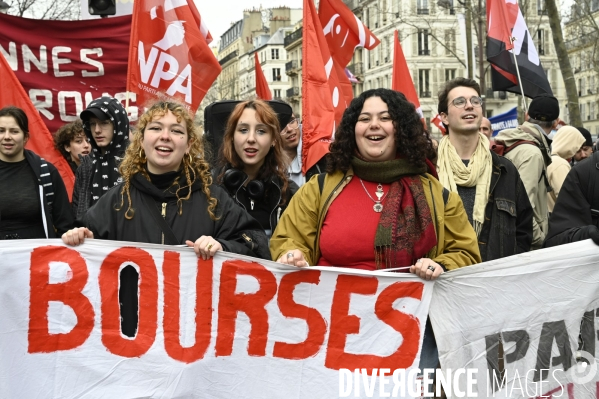 MANIFESTATION CONTRE LA REFORME DES RETRAITES, Paris le 11/03/2023, 7e journée de mobilisation.