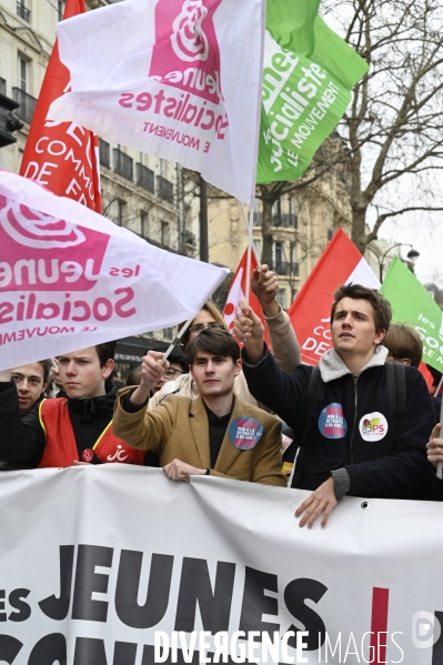 MANIFESTATION CONTRE LA REFORME DES RETRAITES, Paris le 11/03/2023, 7e journée de mobilisation.