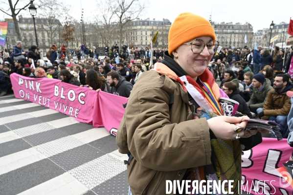 MANIFESTATION CONTRE LA REFORME DES RETRAITES, Paris le 11/03/2023, 7e journée de mobilisation.