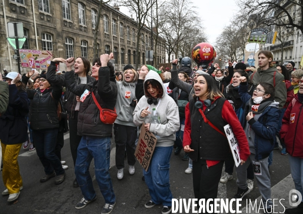 MANIFESTATION CONTRE LA REFORME DES RETRAITES, Paris le 11/03/2023, 7e journée de mobilisation.