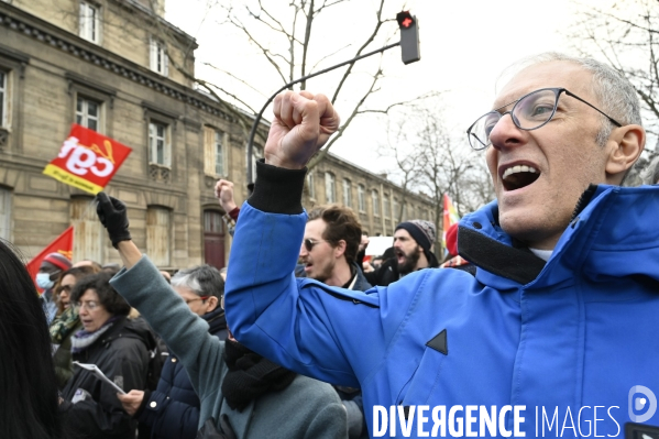 MANIFESTATION CONTRE LA REFORME DES RETRAITES, Paris le 11/03/2023, 7e journée de mobilisation.