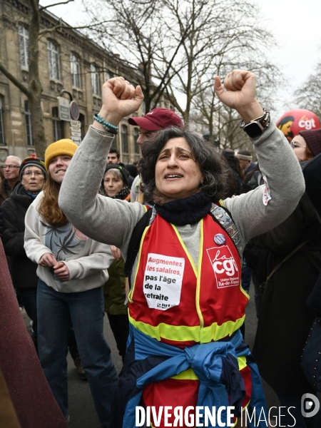 MANIFESTATION CONTRE LA REFORME DES RETRAITES, Paris le 11/03/2023, 7e journée de mobilisation.