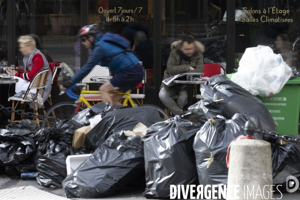 La grève des éboueurs à Paris.