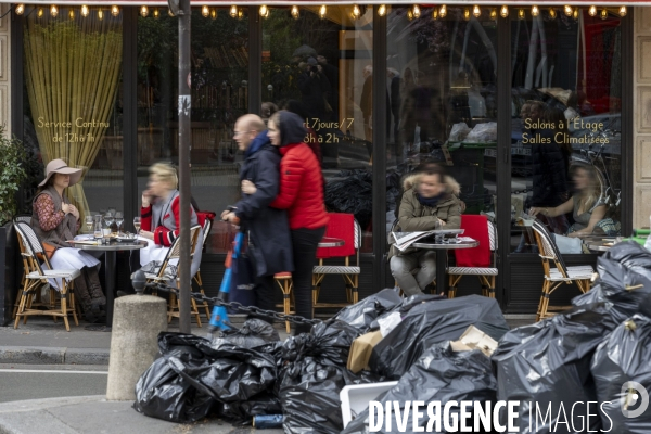 La grève des éboueurs à Paris.