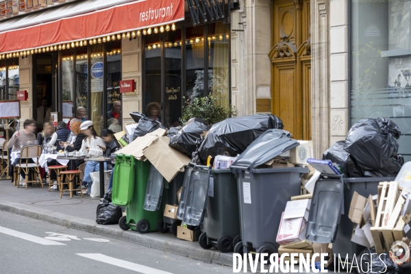 La grève des éboueurs à Paris.