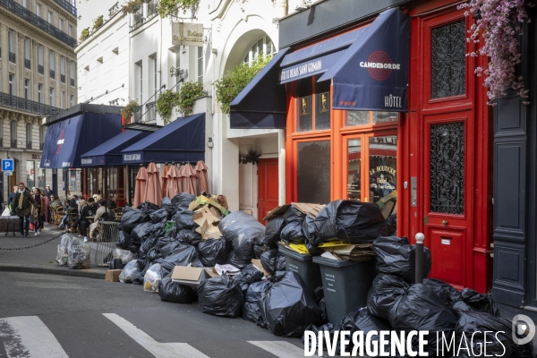 La grève des éboueurs à Paris.