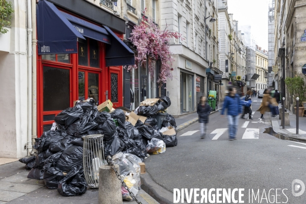 La grève des éboueurs à Paris.