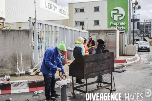 Grève des éboueurs de l usine d incinération d Ivry-sur-Seine