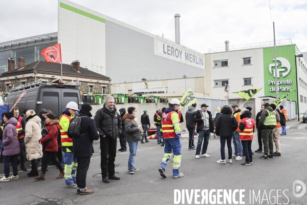 Grève des éboueurs de l usine d incinération d Ivry-sur-Seine