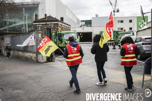 Grève des éboueurs de l usine d incinération d Ivry-sur-Seine