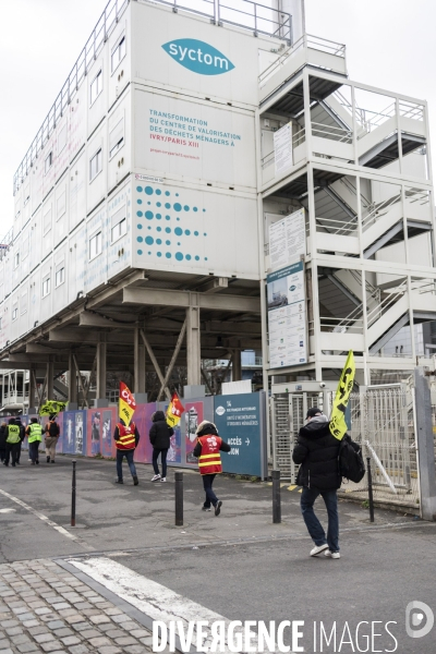 Grève des éboueurs de l usine d incinération d Ivry-sur-Seine