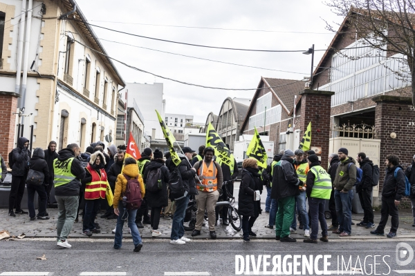 Grève des éboueurs de l usine d incinération d Ivry-sur-Seine