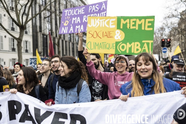 Manifestation contre la réforme des retraites 07032023