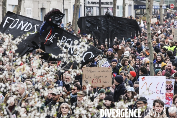 Manifestation contre la réforme des retraites 07032023