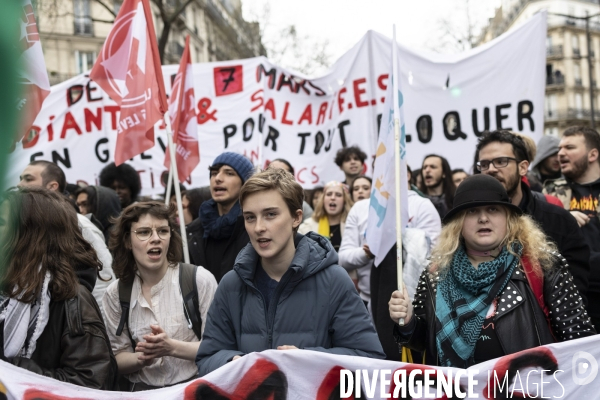 Manifestation de la jeunesse contre la réforme des retraites 09032023