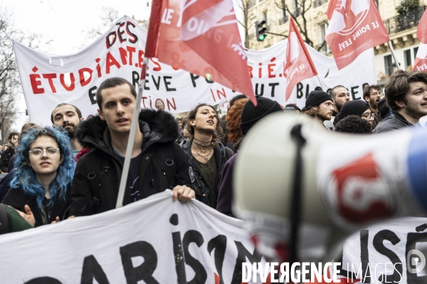 Manifestation de la jeunesse contre la réforme des retraites 09032023