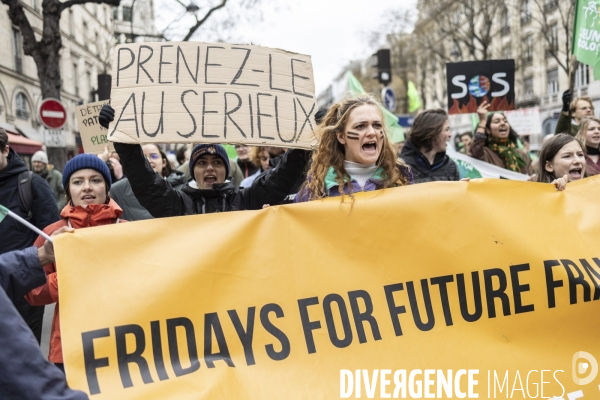 Manifestation Fridays for future contre la réforme des retraites 10032023