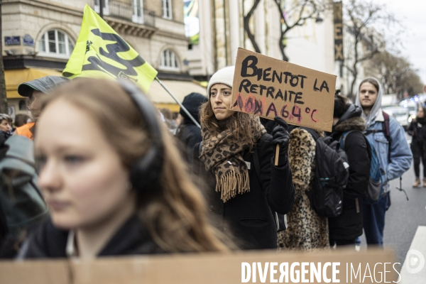 Manifestation Fridays for future contre la réforme des retraites 10032023