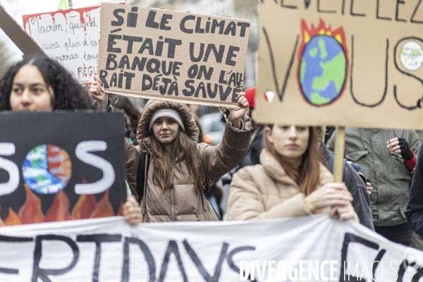 Manifestation Fridays for future contre la réforme des retraites 10032023