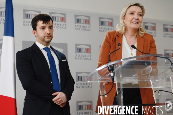 Conférence de presse de Marine Le Pen sur le projet de loi sur l accélération du nucléaire