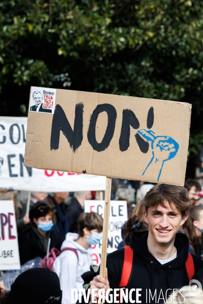 Huitième journée de mobilisation contre la réforme des retraites à Nantes