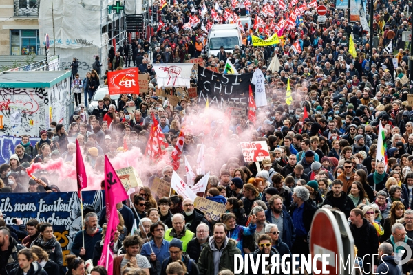 Huitième journée de mobilisation contre la réforme des retraites à Nantes