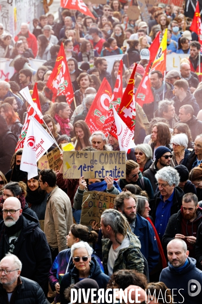 Huitième journée de mobilisation contre la réforme des retraites à Nantes