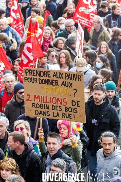 Huitième journée de mobilisation contre la réforme des retraites à Nantes