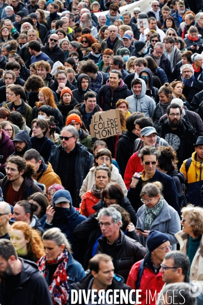 Huitième journée de mobilisation contre la réforme des retraites à Nantes