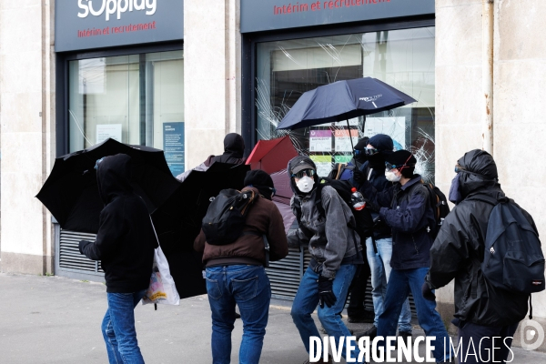 Huitième journée de mobilisation contre la réforme des retraites à Nantes