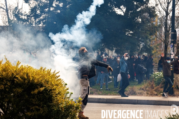 Huitième journée de mobilisation contre la réforme des retraites à Nantes