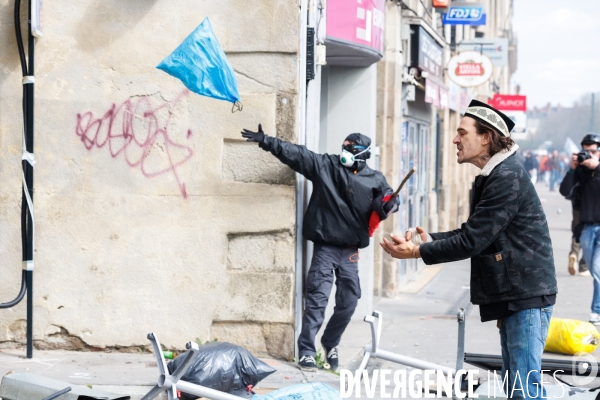 Huitième journée de mobilisation contre la réforme des retraites à Nantes