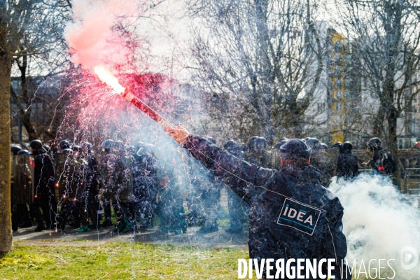 Huitième journée de mobilisation contre la réforme des retraites à Nantes