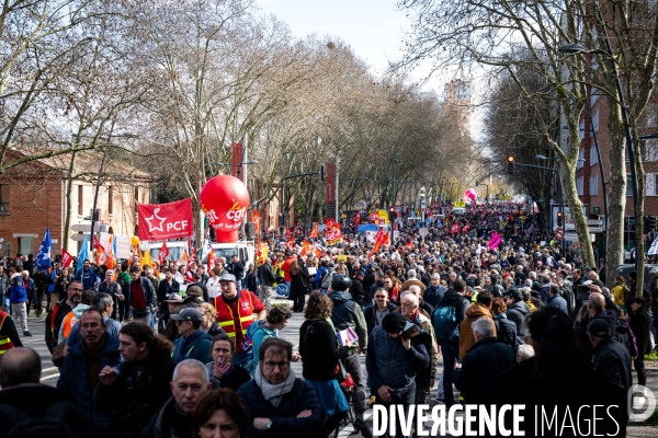 Toulouse : manifestation contre la reforme de la retraite