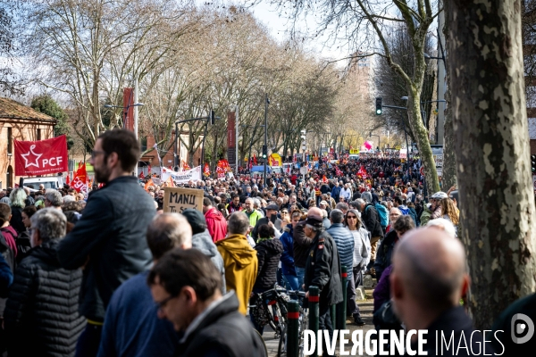 Toulouse : manifestation contre la reforme de la retraite