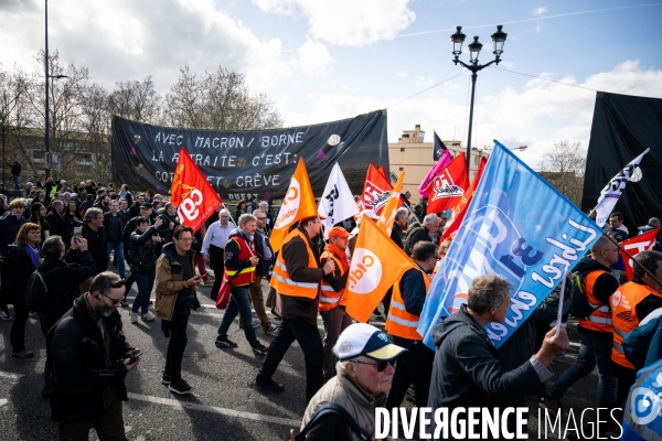 Toulouse : manifestation contre la reforme de la retraite