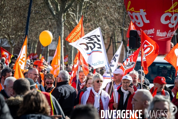 Toulouse : manifestation contre la reforme de la retraite