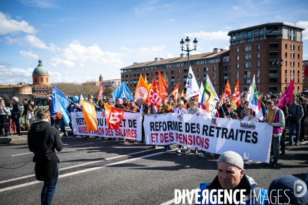 Toulouse : manifestation contre la reforme de la retraite