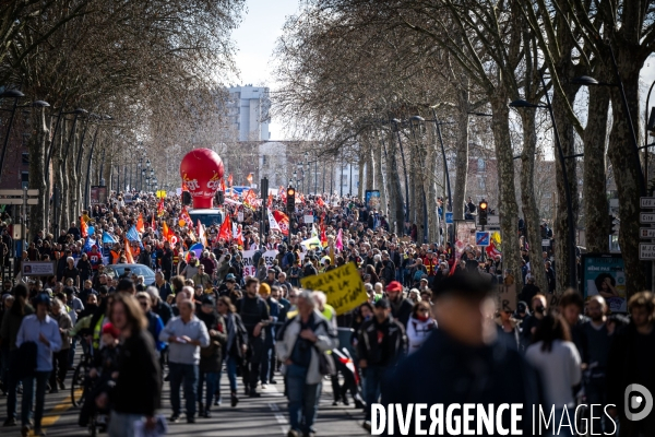 Toulouse : manifestation contre la reforme de la retraite