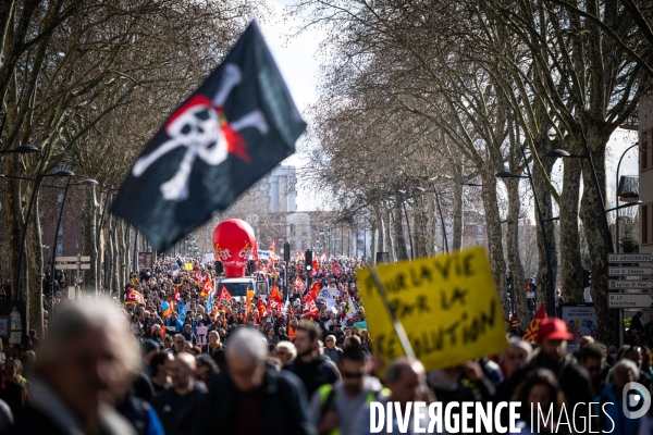 Toulouse : manifestation contre la reforme de la retraite