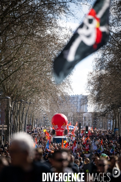 Toulouse : manifestation contre la reforme de la retraite
