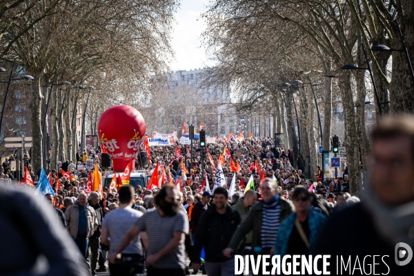 Toulouse : manifestation contre la reforme de la retraite