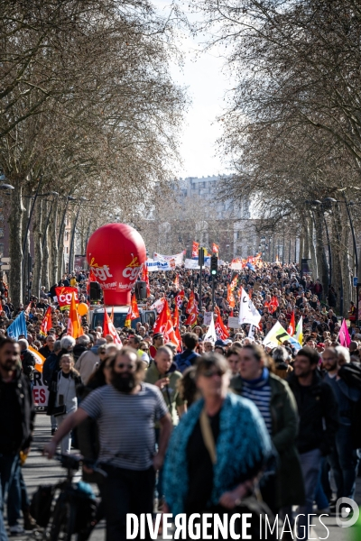 Toulouse : manifestation contre la reforme de la retraite