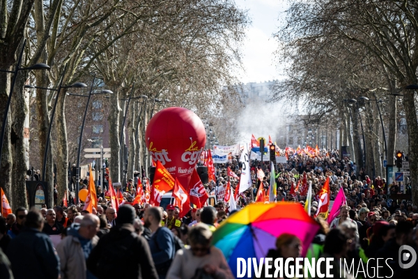 Toulouse : manifestation contre la reforme de la retraite