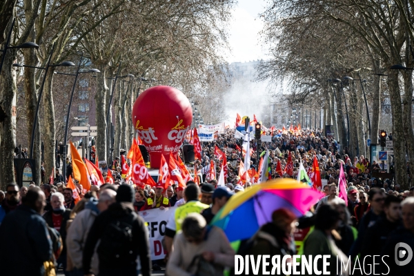 Toulouse : manifestation contre la reforme de la retraite