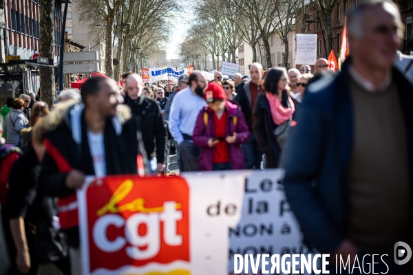 Toulouse : manifestation contre la reforme de la retraite