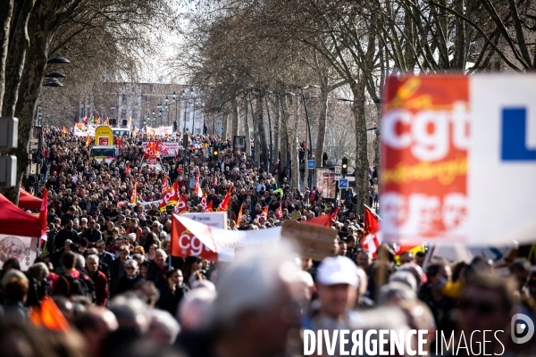 Toulouse : manifestation contre la reforme de la retraite