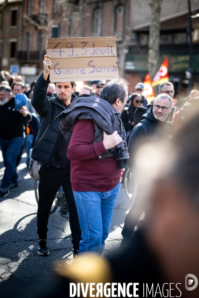 Toulouse : manifestation contre la reforme de la retraite