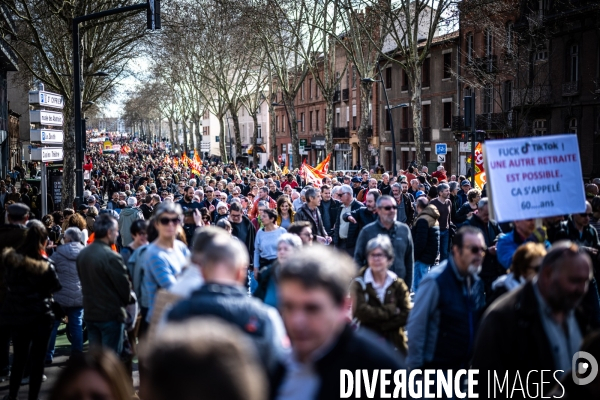 Toulouse : manifestation contre la reforme de la retraite