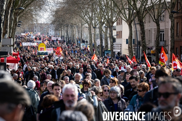 Toulouse : manifestation contre la reforme de la retraite